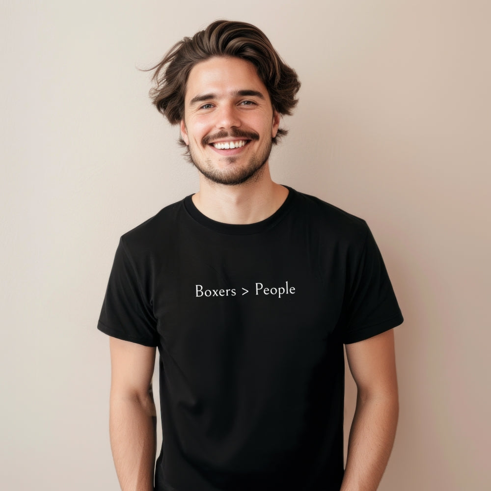 "Boxers > People" Unisex Tee