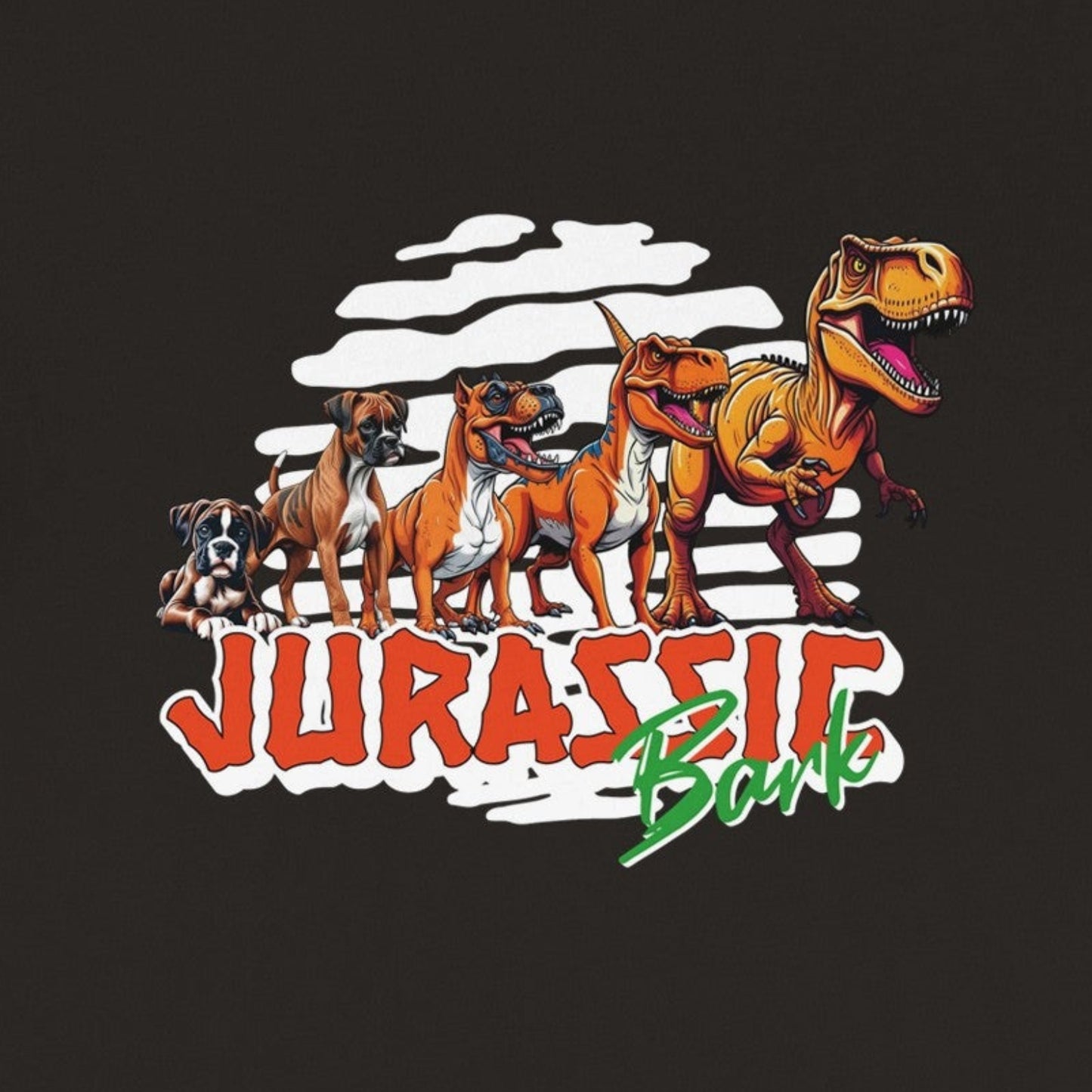Jurassic Bark Black Unisex Tee