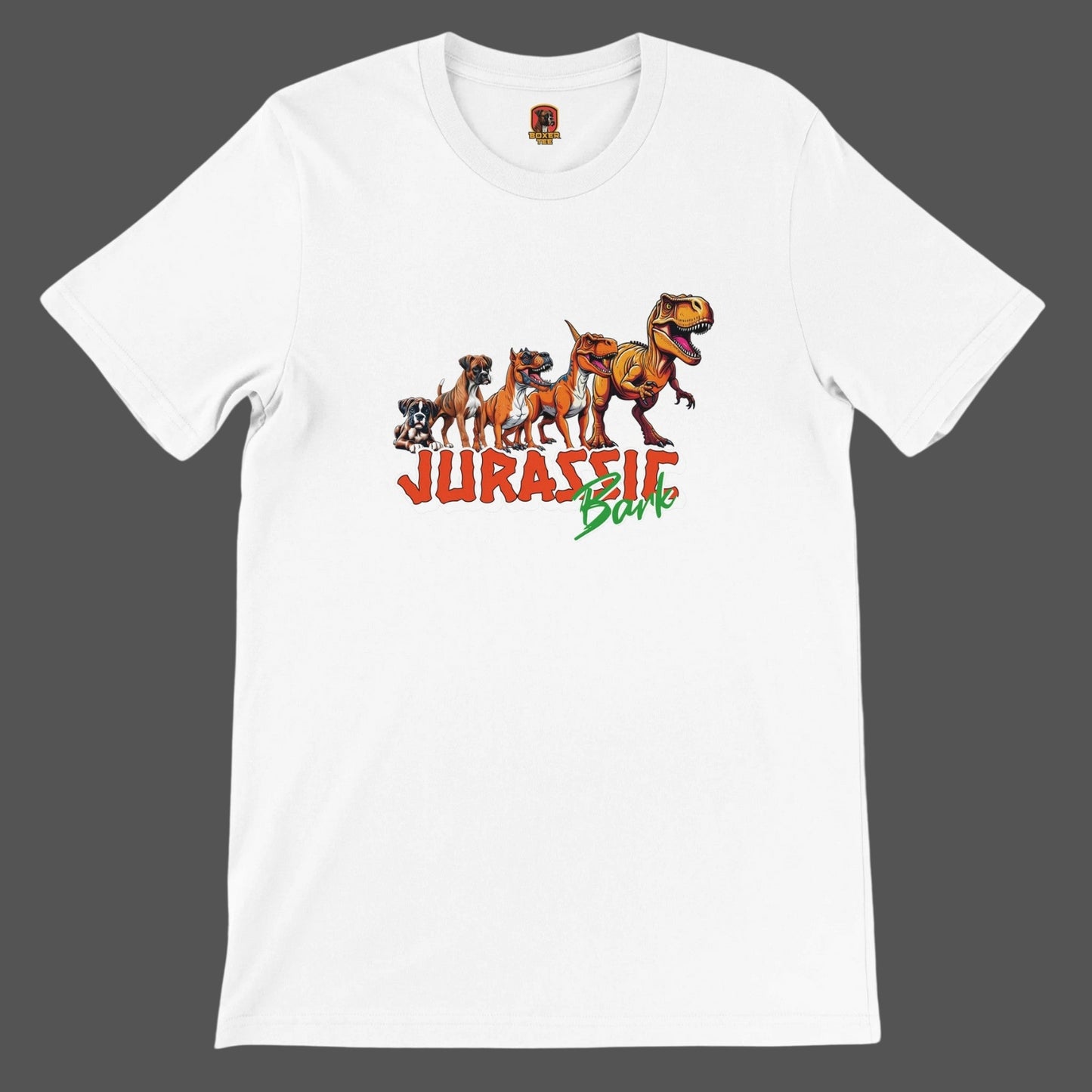 Jurassic Bark White Unisex Tee