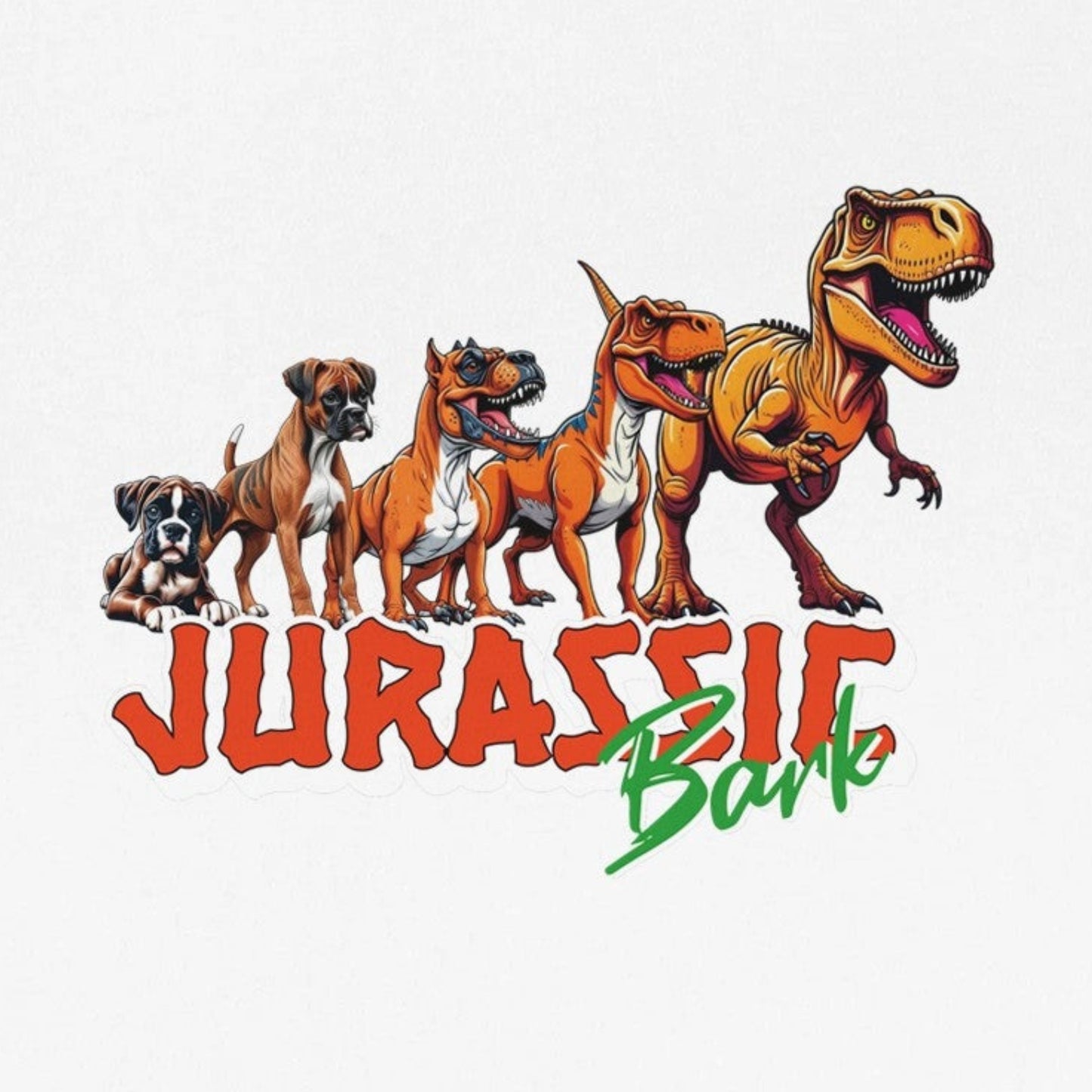 Jurassic Bark White Unisex Tee