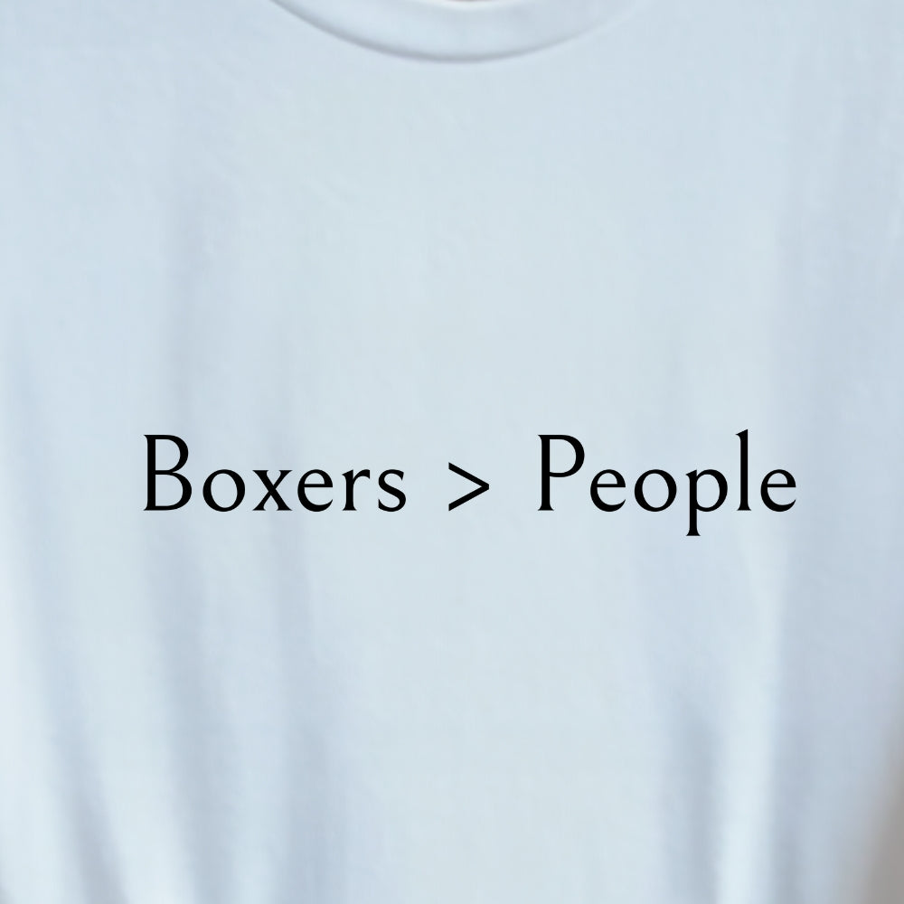"Boxers > People" Unisex Tee