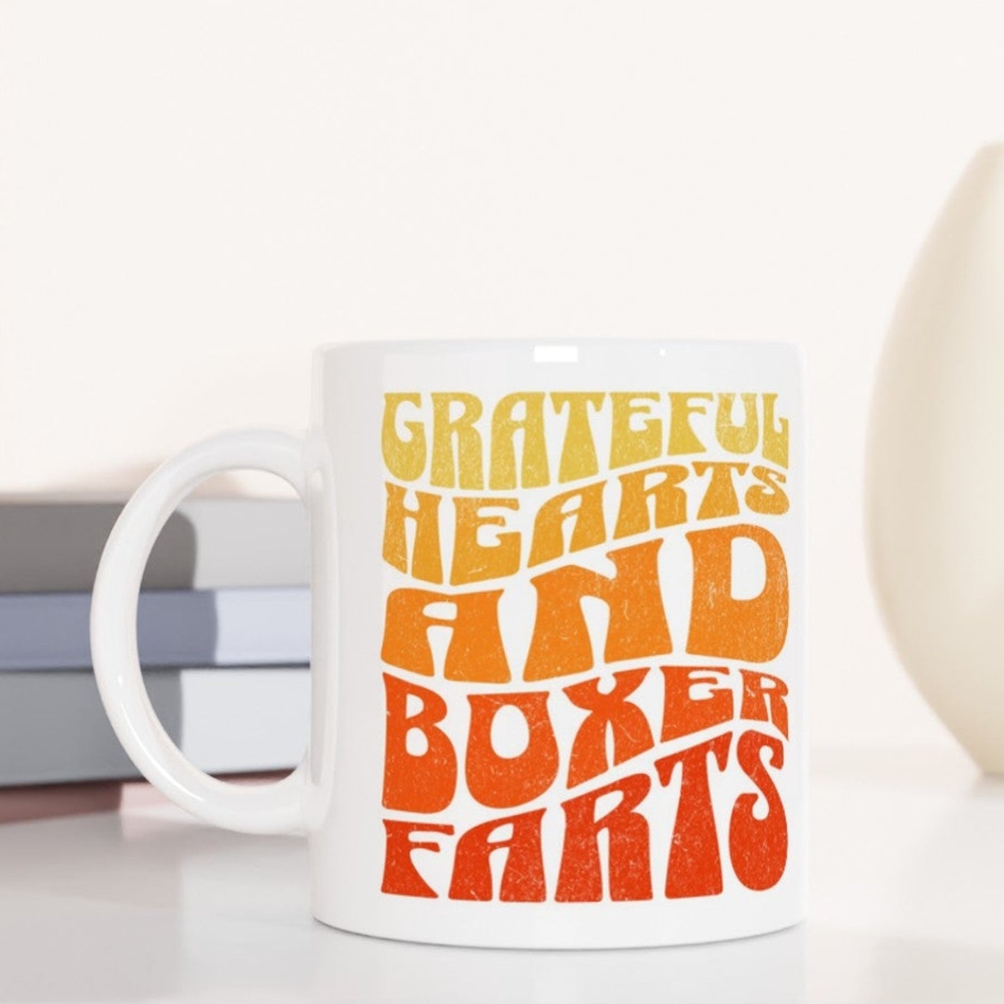 Grateful Hearts and Boxer Farts Mug