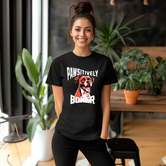 "Pawsitively Boxer" Unisex Tee