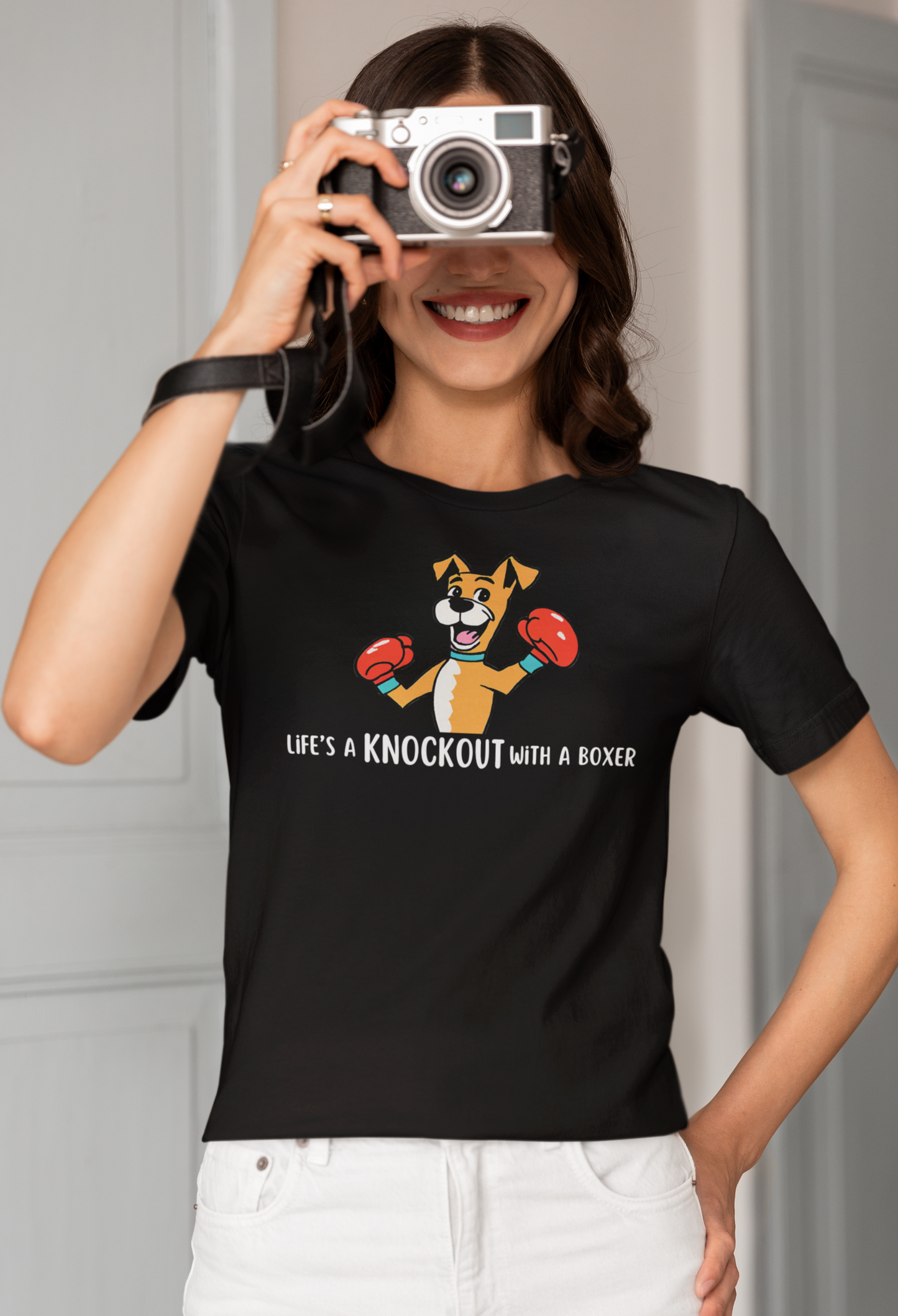 Life's a Knockout With a Boxer Unisex Tee