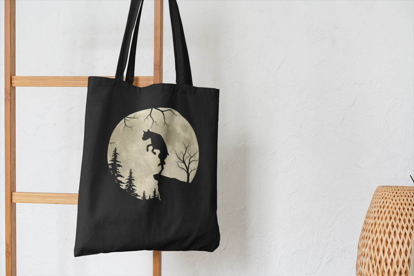 Werewoof Black Tote Bag